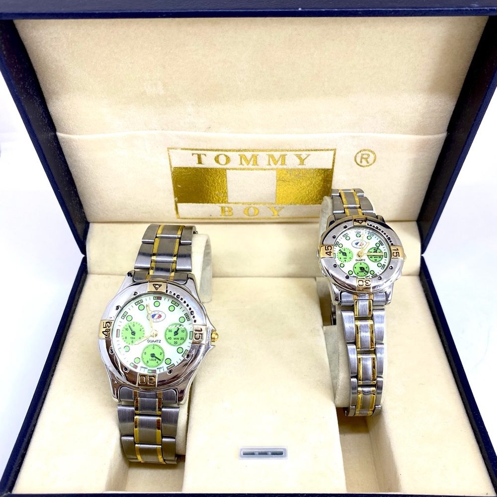 TOMMY BOY💥VINTAGE💥His and Her Watch Gift Set